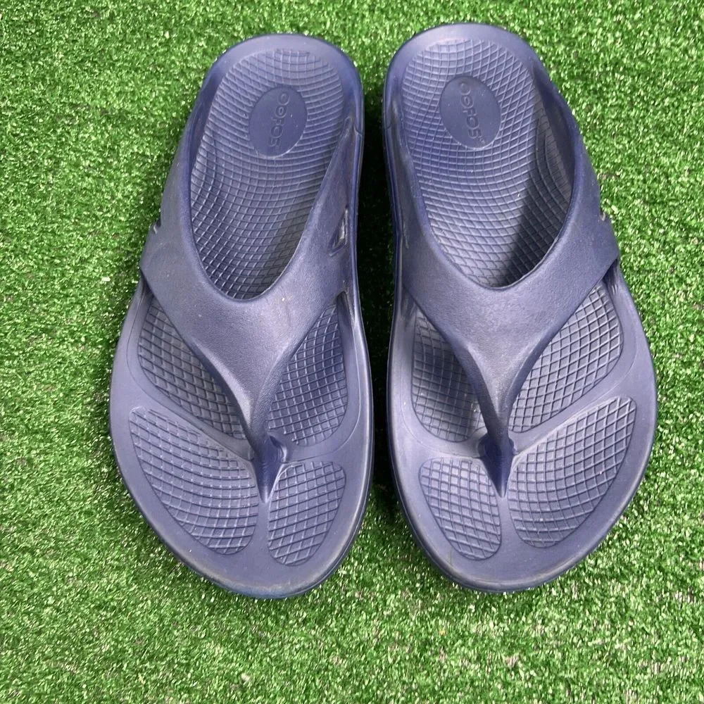 OOFOS Original‎ Blue Recovery Slide Thong Casual Comfort Sandals Size M9 W11